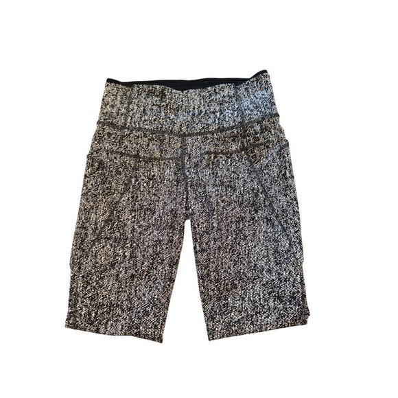 Lululemon High-Waisted Leggings Womens M Black & White Pattern - Picture 8 of 9